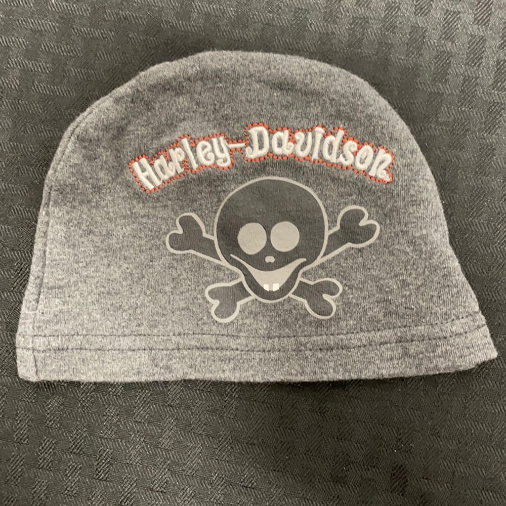 Harley Davidson 12-36 months Grey Baby Hat Cap
